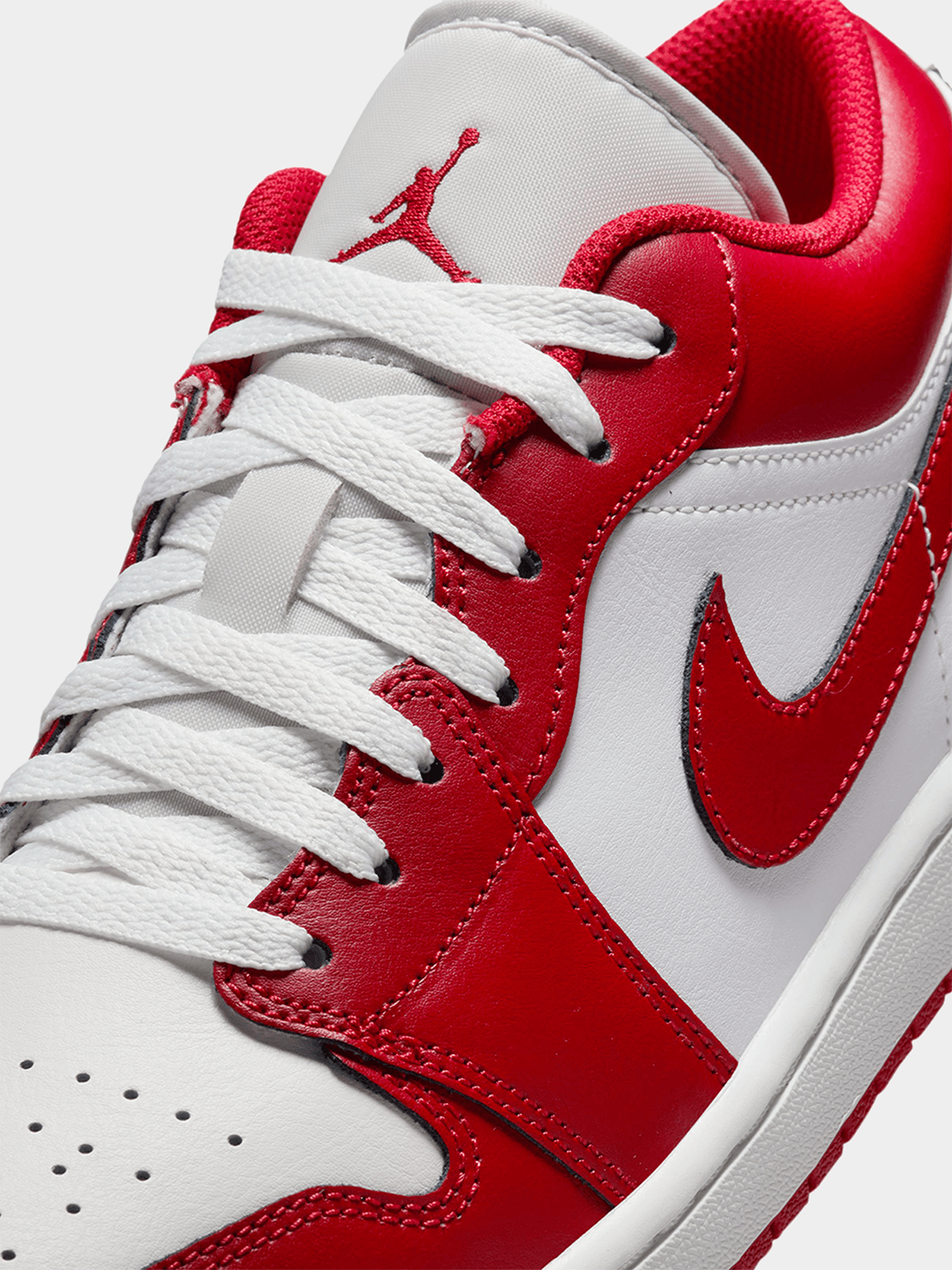 Jordan Men's 1 Low Red/White Sneaker